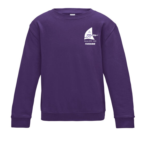 HSMW Youth Sweatshirt Front logo and Personalised Thumbnail